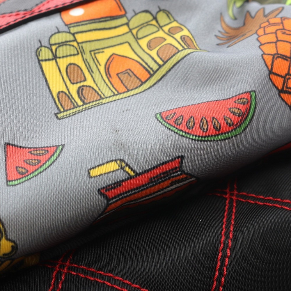 Prada Tessuto Patch Backpack Saffiano Leather Bla… - image 5